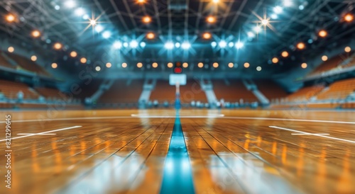 Blurry Photo of Basketball Court With People