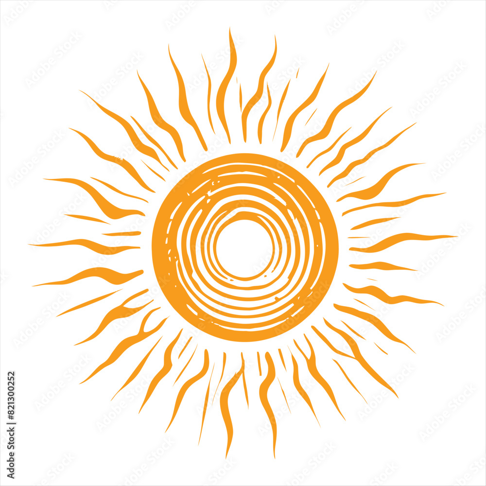 abstract sun icon abstract sun icon