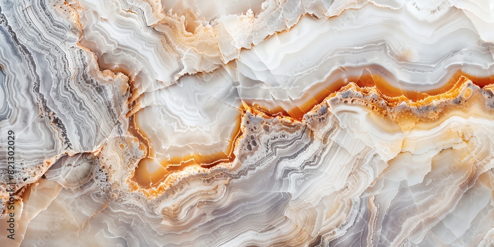 Fototapeta premium a close up of a marble surface with a gold stripe