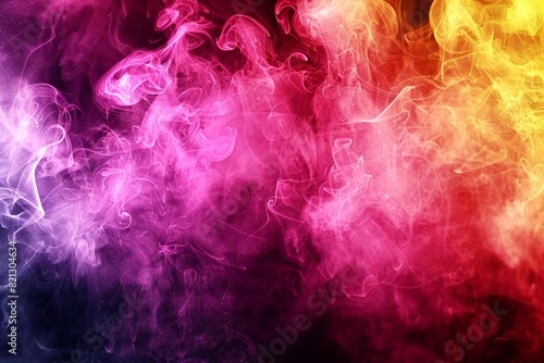 Creative Designs Background with Vibrant Neon Smoke Texture