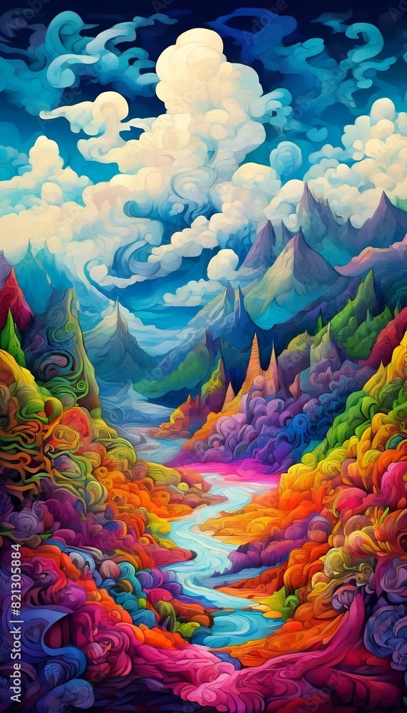Abstrakte Landschaft. Hintergrund für Design 3. Abstrakte Landschaft. Hintergrund für Design 3.