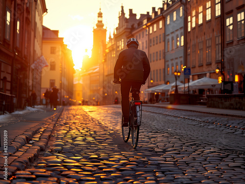 Stockholm summer street sce...