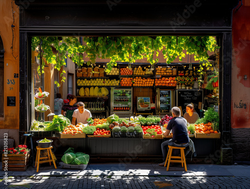 A vibrant Stockholm street ...