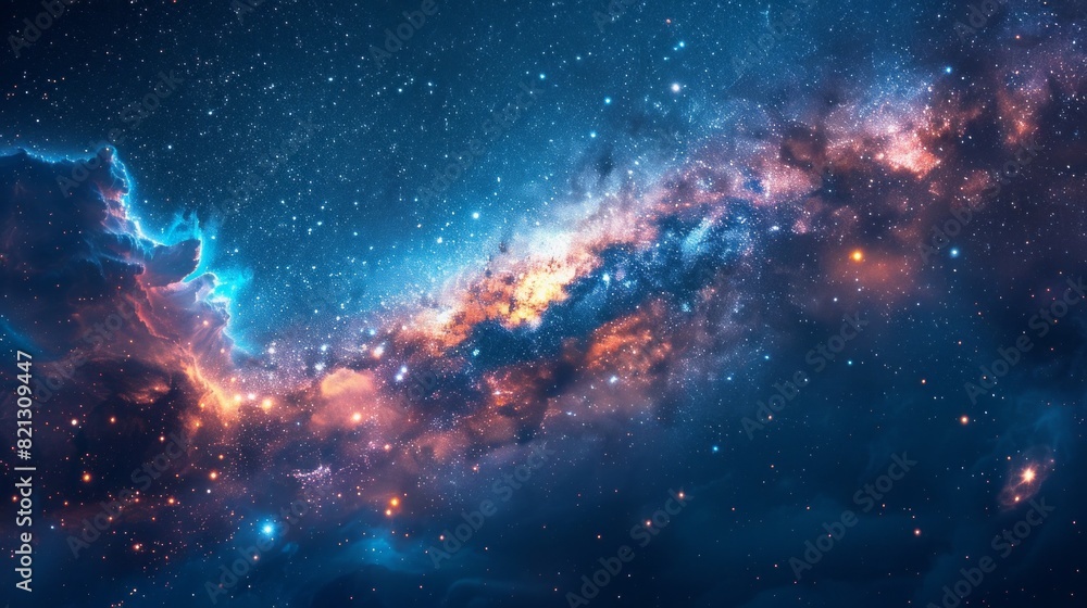 Naklejka premium Night Sky Picture , Beautiful digital image