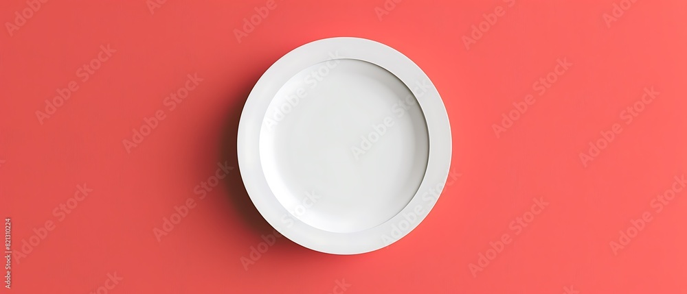 Modern Minimalistic Visual Divide Banner with Dramatic Photorealistic Ready Meal Design