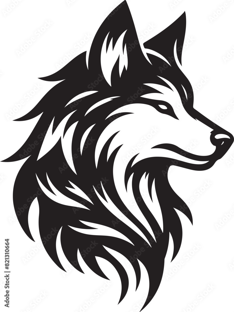 Obraz premium wolf vector illustration