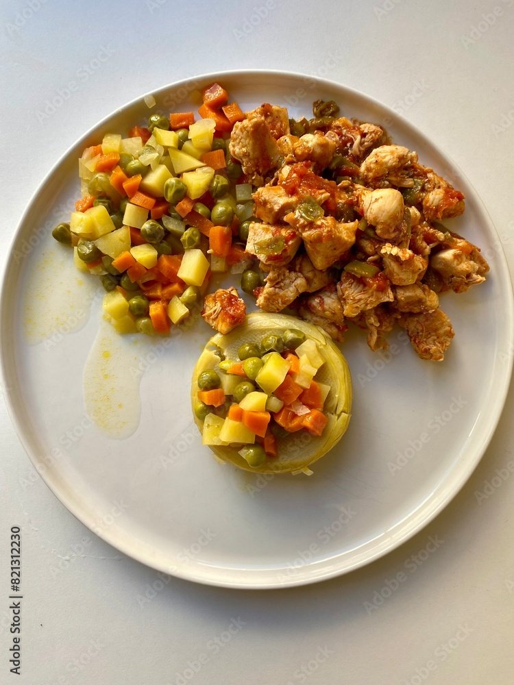 chicken with vegetables chicken with vegetables