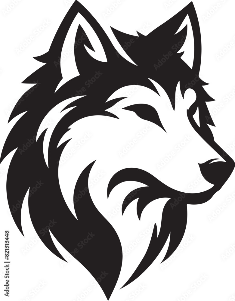 Obraz premium wolf vector illustration