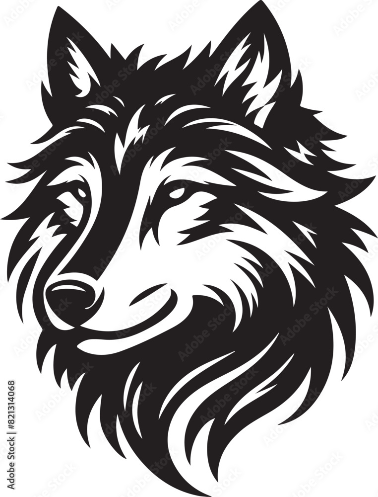 Obraz premium wolf vector illustration