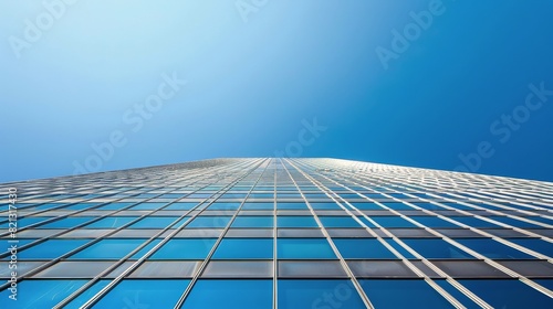 Tall Building With Lots of Windows Against a Blue Sky
