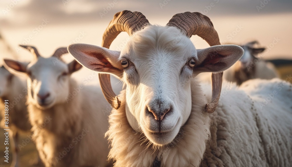 Obraz premium sheep and lambs