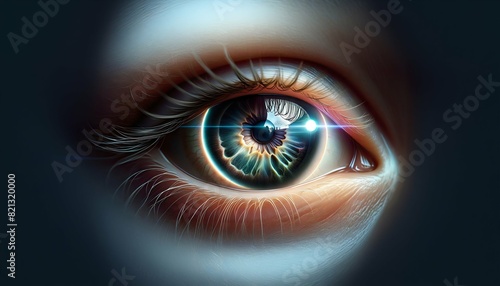 Cinematic Shot of a Human Eye