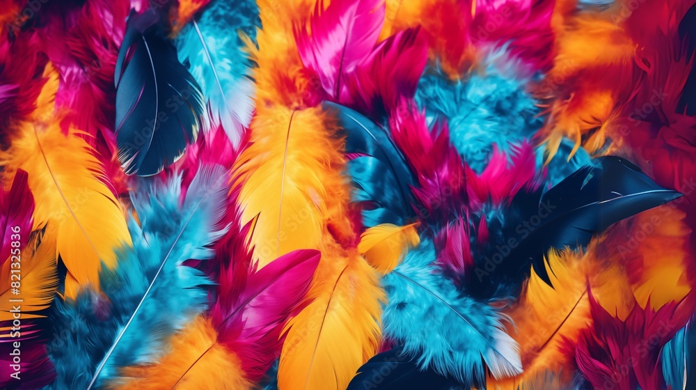 colorful feathers background colorful feathers background