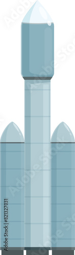 Digital illustration of a stylized space rocket, perfect for science and education themes