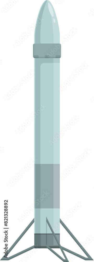 Vector illustration of a stylized cartoon space rocket isolated on a white background Vector illustration of a stylized cartoon space rocket isolated on a white background