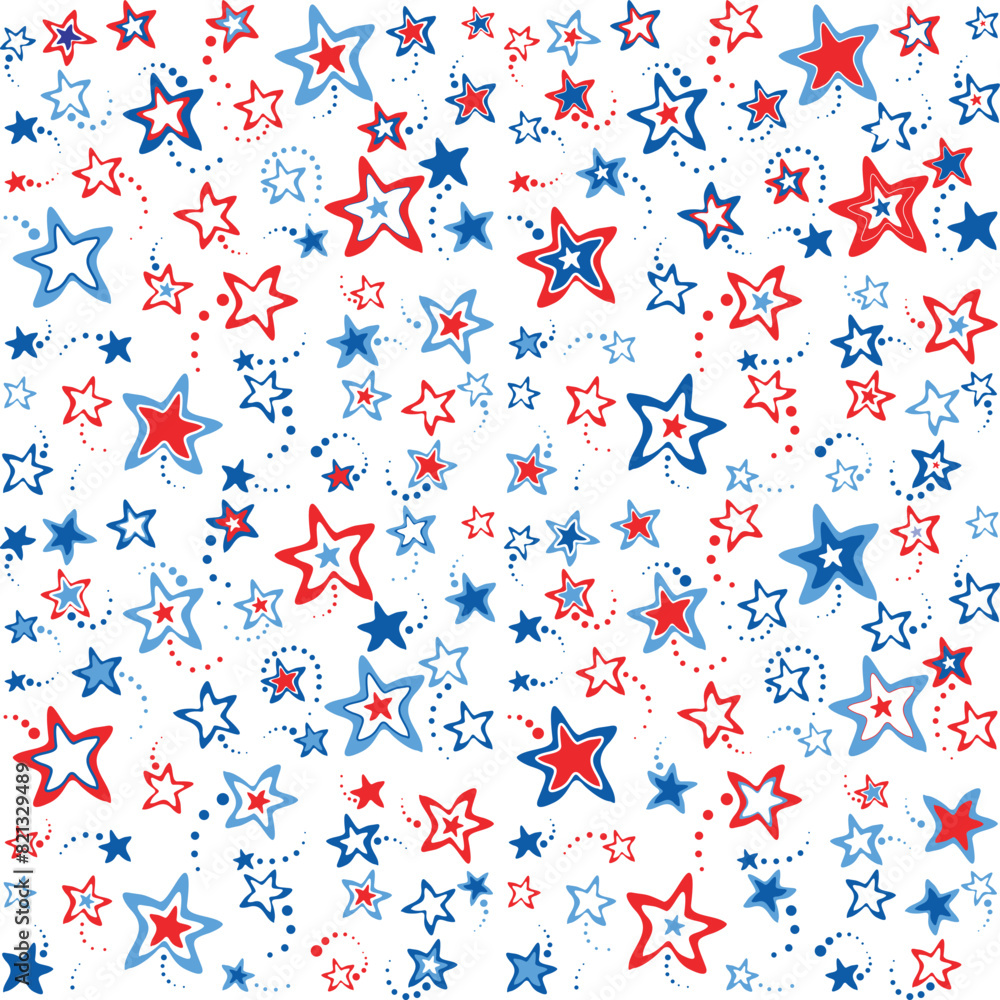 4th July background. Good for textile fabric design, wrapping paper, website wallpapers, textile, wallpaper and apparel. vector illustration