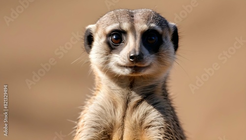 A Meerkat With A Mischievous Look On Its Face Upscaled 2