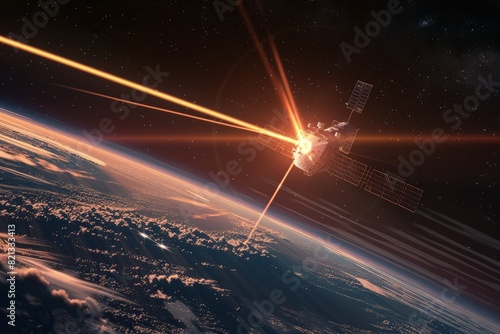 Space Station Orbiting Earth