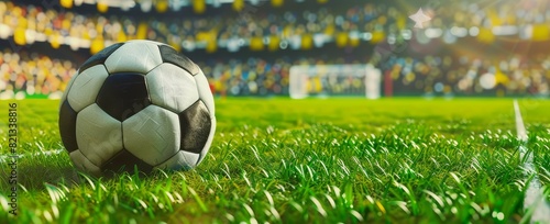 Soccer Ball on Soccer Field