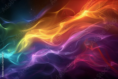 Abstract Colorful Smoke Background