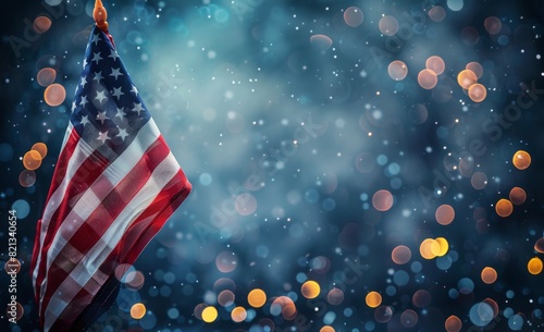 American Flag Flying in the Air