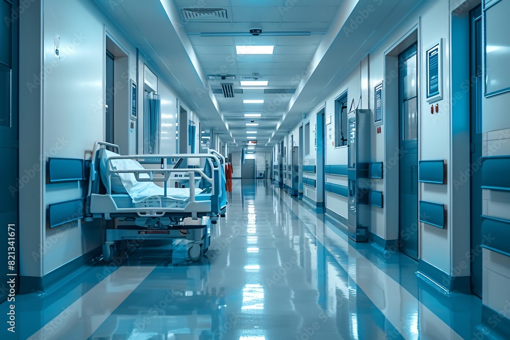 The population and doctors in the internal space of the hospital The population and doctors in the internal space of the hospital