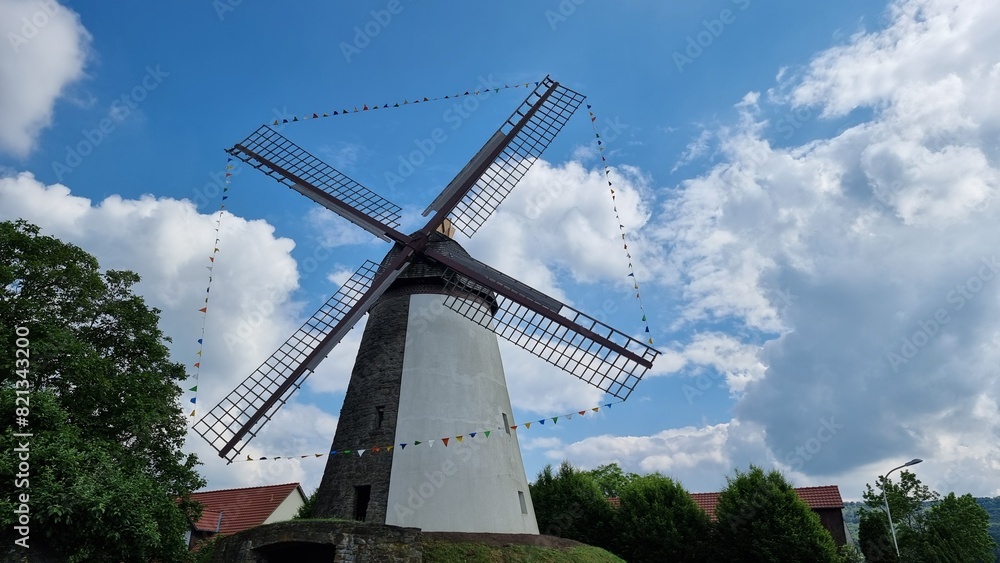 windmill in the countryside windmill in the countryside
