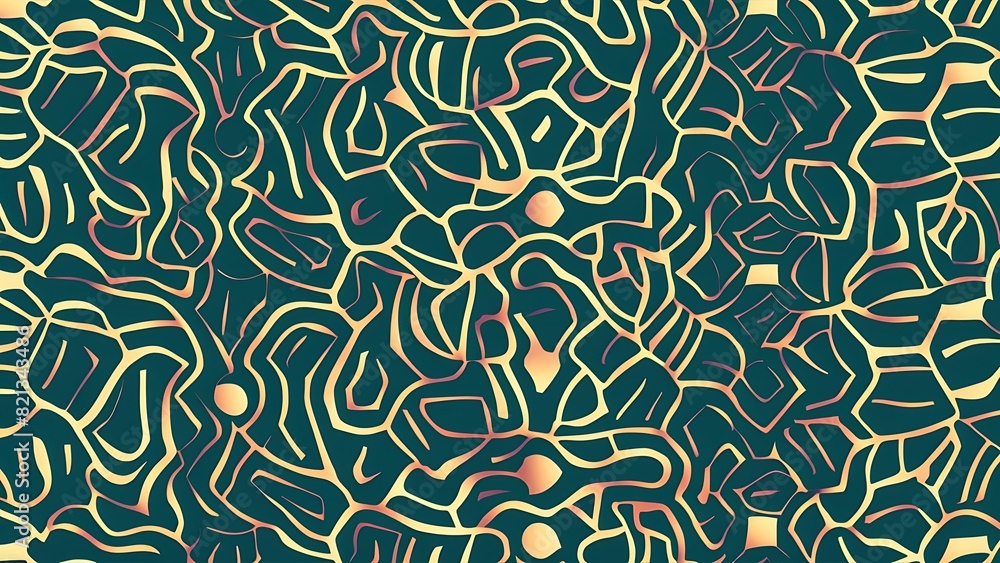 seamless pattern with leaves and leopard skin texture seamless pattern with leaves and leopard skin texture