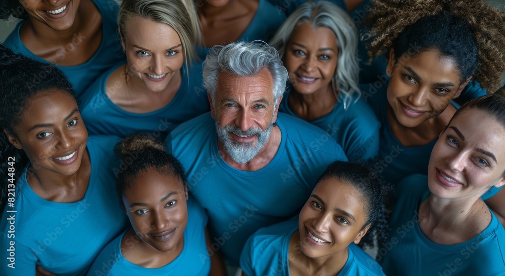 Group of People Wearing Blue Shirts Group of People Wearing Blue Shirts