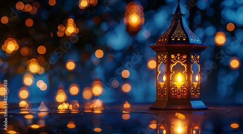 Lit Candle on Table