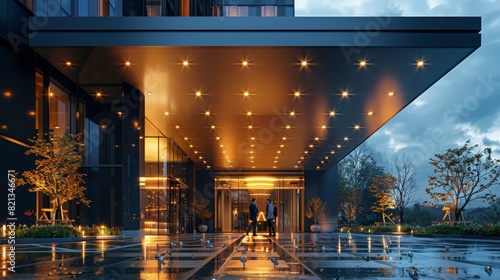 Couple Standing Outside Building