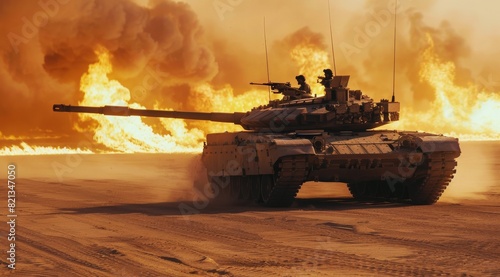 Tank Billowing Smoke