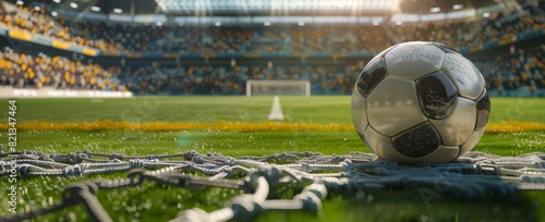 Soccer Ball on Soccer Field