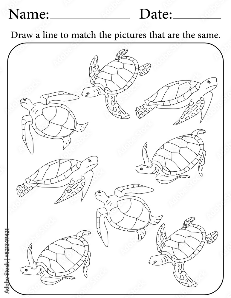 Sea Turtle Puzzle. Printable Activity Page for Kids. Educational Resources for School for Kids. Kids Activity Worksheet. Match Similar Shapes Sea Turtle Puzzle. Printable Activity Page for Kids. Educational Resources for School for Kids. Kids Activity Worksheet. Match Similar Shapes