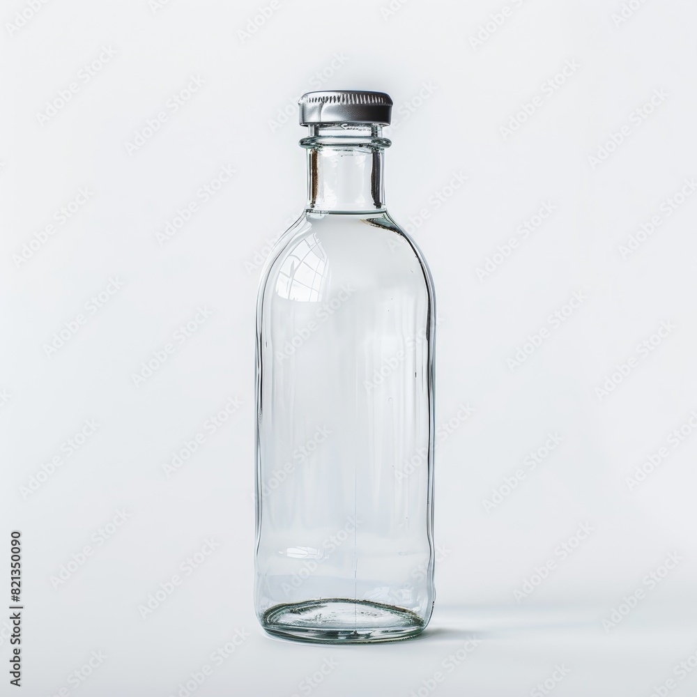 Glass Bottle with Screw Cap. Generative AI. Glass Bottle with Screw Cap. Generative AI.