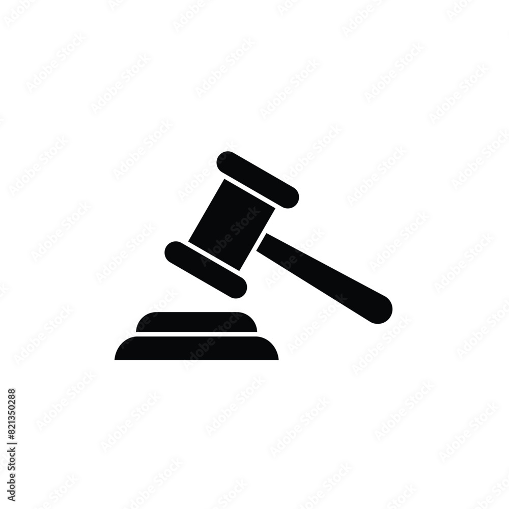 judge or auction hammer icon vector judge or auction hammer icon vector
