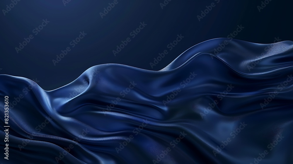 Abstract blue silk or satin cloth. Wavy folds of blue silk fabric. Abstract blue silk or satin cloth. Wavy folds of blue silk fabric.