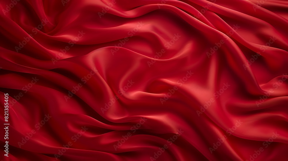 Red crumpled silk fabric, wrinkled silk cloth. Red crumpled silk fabric, wrinkled silk cloth.