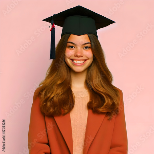 portrait of a young female graduate
