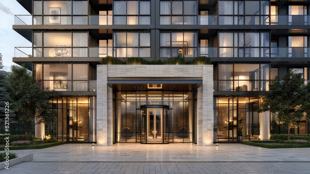 Large Building With Many Windows Large Building With Many Windows