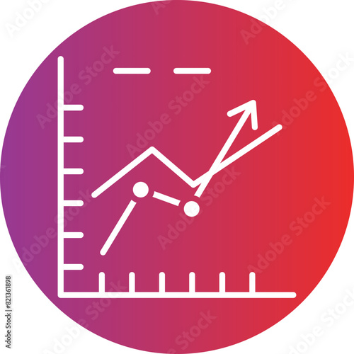 Line graph Icon style