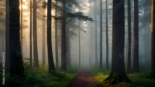 morning in the forest