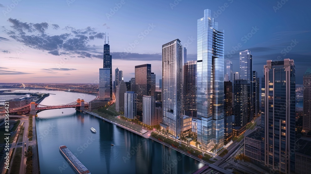 High-rise office towers are tall buildings with numerous floors dedicated to office space, offering panoramic views, prestigious addresses, and state-of-the-art facilities for businesses High-rise office towers are tall buildings with numerous floors dedicated to office space, offering panoramic views, prestigious addresses, and state-of-the-art facilities for businesses