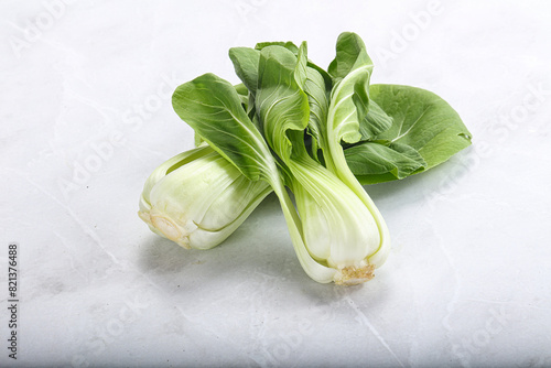 Obraz na plátne Asian cuisine fresh raw salad Pak Choi