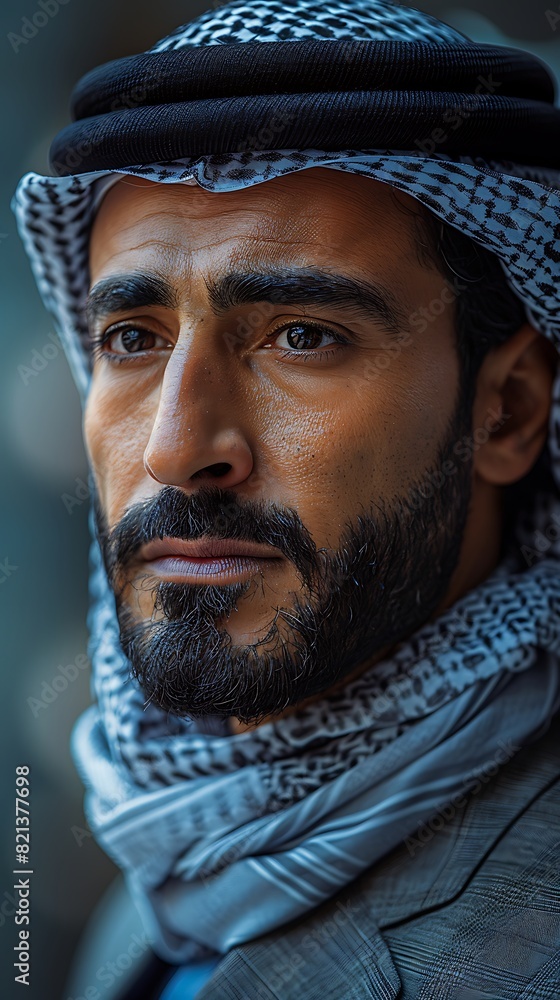Arabian Businessman Implementing IoT Solutions Smart Cities in the Arab States Arabian Businessman Implementing IoT Solutions Smart Cities in the Arab States
