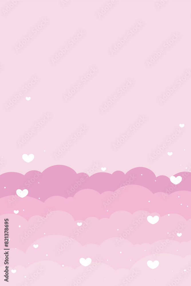 Valentine love heart background, vector design Valentine love heart background, vector design