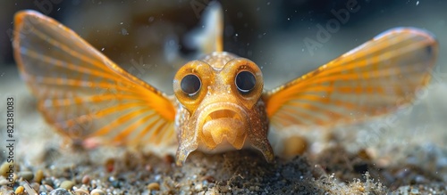 Close-up of small fish with big eyes photo