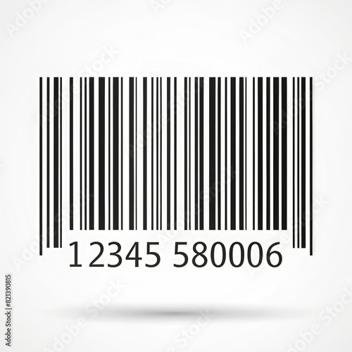 Barcode With Number Twenty Five. Generative AI