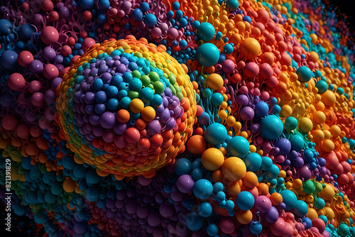 background of beads