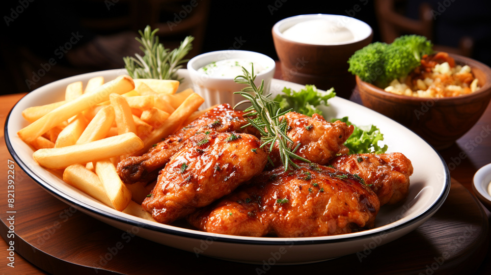 Grilles chicken steak Grilled chicken plate Fried chicken Grilles chicken steak Grilled chicken plate Fried chicken